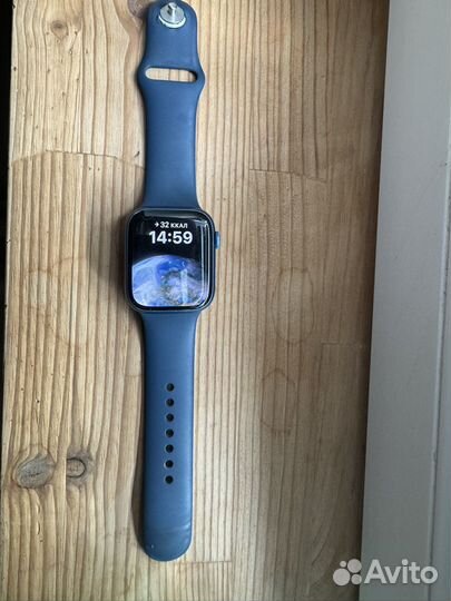 Часы apple watch 7 45 mm blue