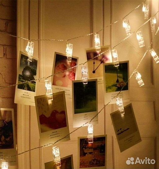 Гирлянда звезды, снежинки, колокольчики