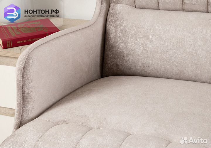 Кресло Болеро серо-бежевое