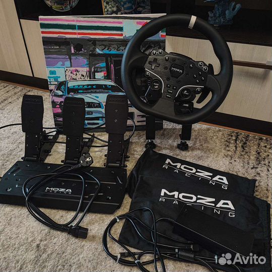 Bundle Moza R5 + педаль сцепления