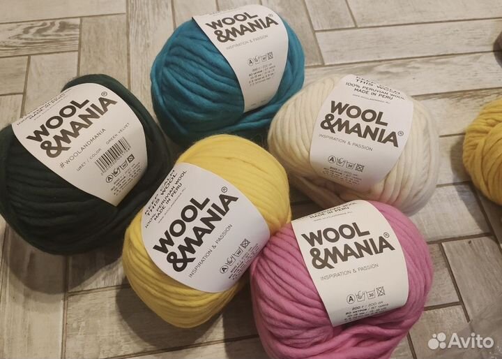 Пряжа нитки для вязания Wool mania