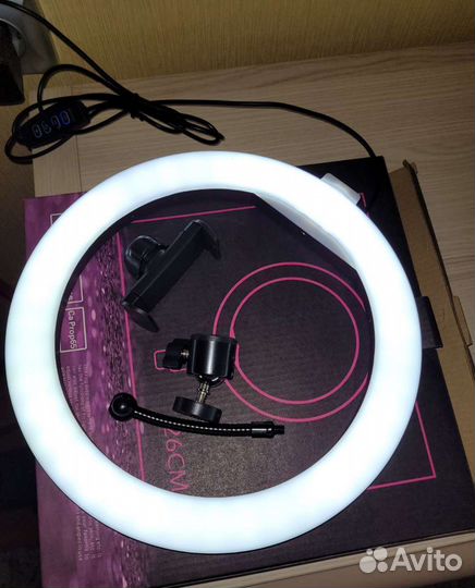 Новая кольцевая лампа 26 см (сэлфи лампа)