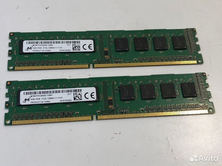 Оперативная память Micron DDR3 8 (2X4GB)