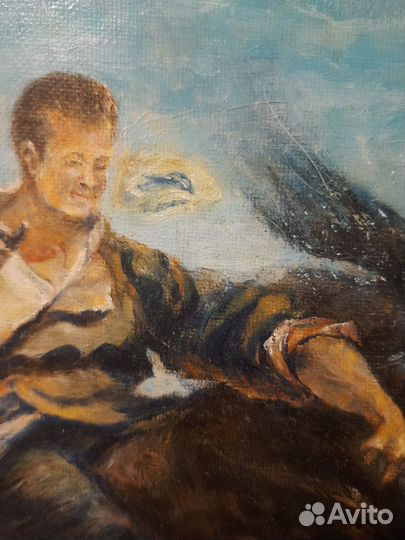 Картина маслом на холсте бу