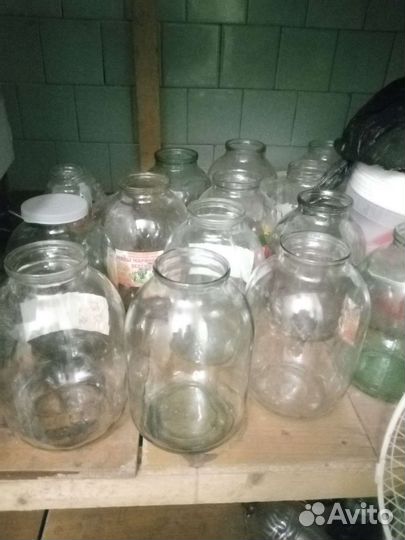 Банка стеклянная 3л,0,7 разные объёмы