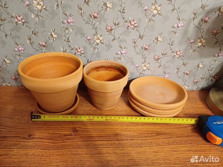 Горшки глиняные для цветов