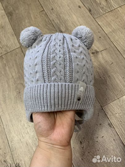 Шапка зимняя (0-3мес 2шт)