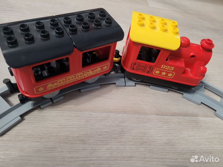 Lego duplo 10874 железная дорога + релы +мост