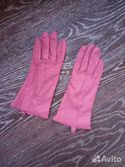 Перчатки кожаные