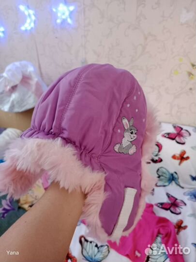 Шапка на девочку 3-4 года
