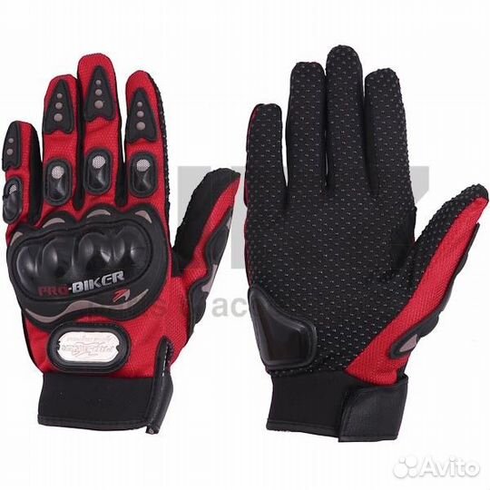 Перчатки мото pro-biker mcs-01c красные