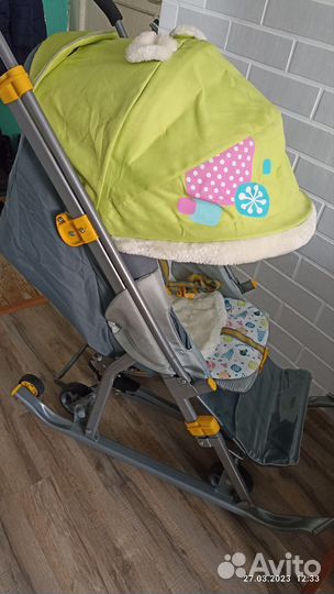 Санки коляска ника 7