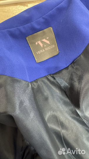 Брючный костюм женский синий 44