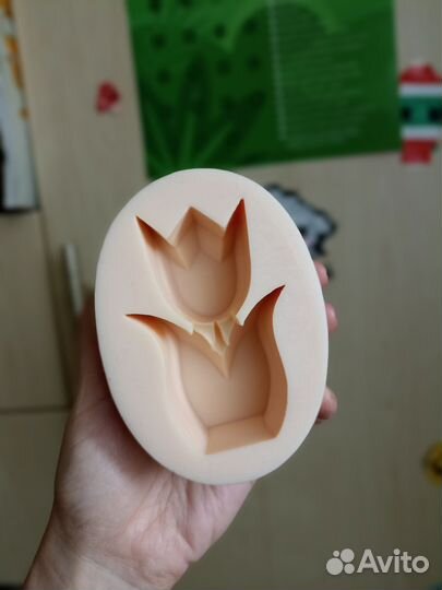 Молд силиконовый для свечей Медочи Тюльпан 2Д
