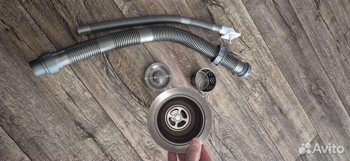 Сифон для мойки с большой горловиной