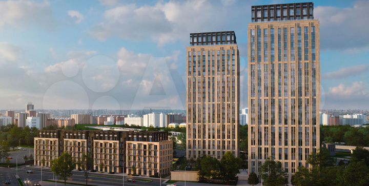 2-к. квартира, 72,6 м², 13/23 эт.