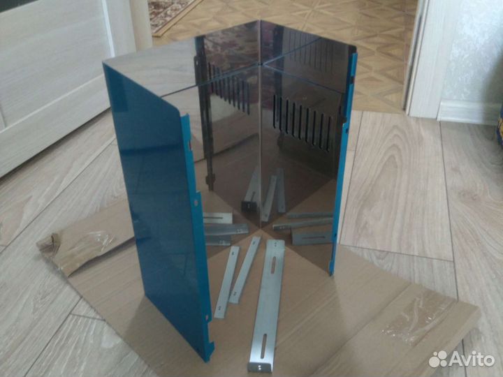 Короб для вытяжки новый из нержавейки,18х26х72см