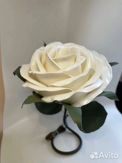 Торшер роза из изолона 50-65см