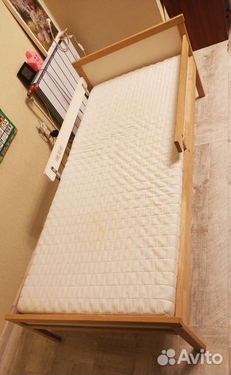 Детская кровать IKEA sultan lade с матрасом