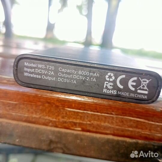 Повербанк Red Line WS-T20 6000 mAh Black