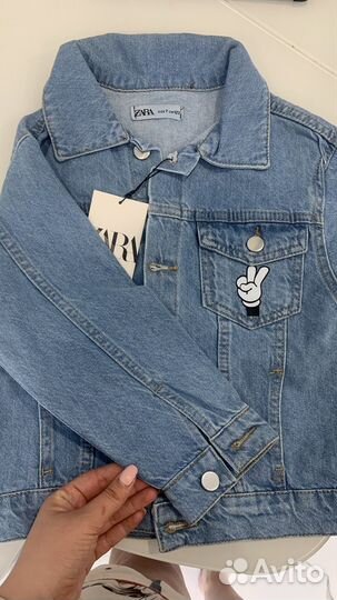 Куртка джинсовка zara новая 104