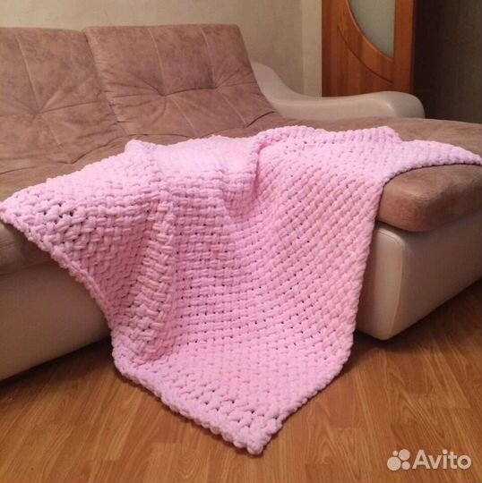 Вязанный плед детский