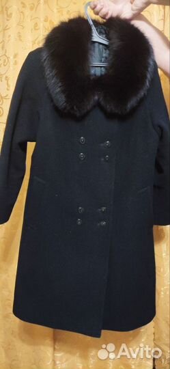 Пальто зимнее с мехом 46-48