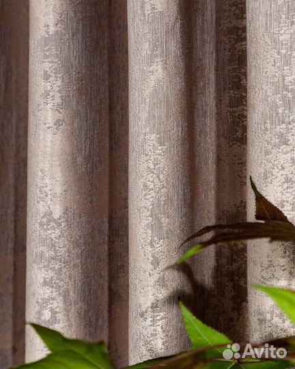 Шторы мрамор Зарина Кремовый