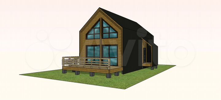 Дом 129 м² на участке 4,5 сот.