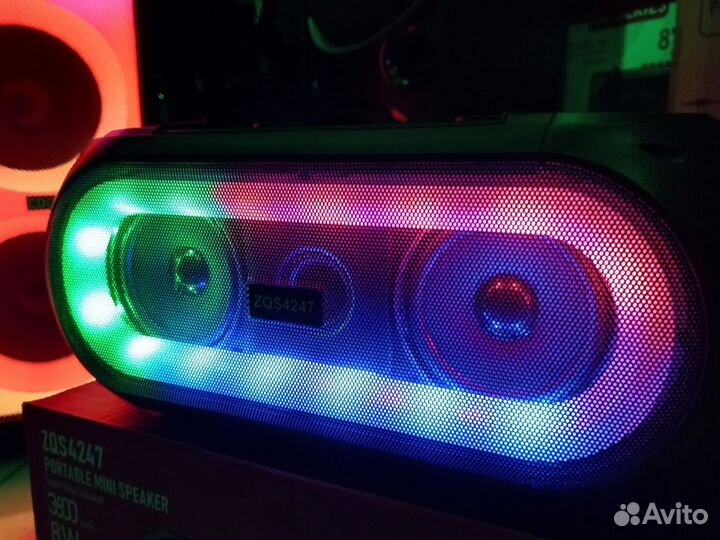 Большая колонка c 2мя караоке микрофонами 50вт