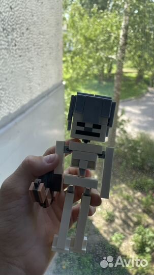 Lego minecraft скелет