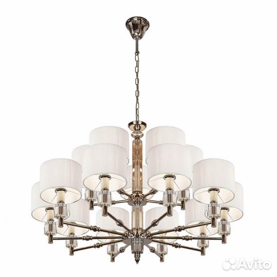 Люстра металл и текстиль модерн