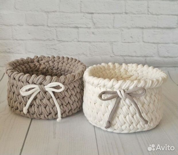 Корзинки из трикотажной ткани. На заказ