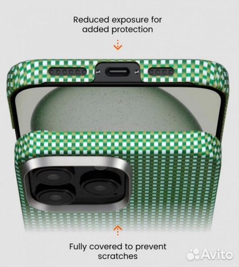 Чехол Pitaka KI1601pfor для iPhone 16 Pro Forest