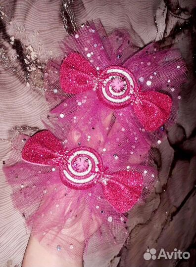 Бантики для волос конфетки