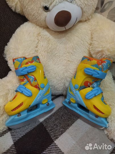 Коньки ледовые детские раздвижные 27-30