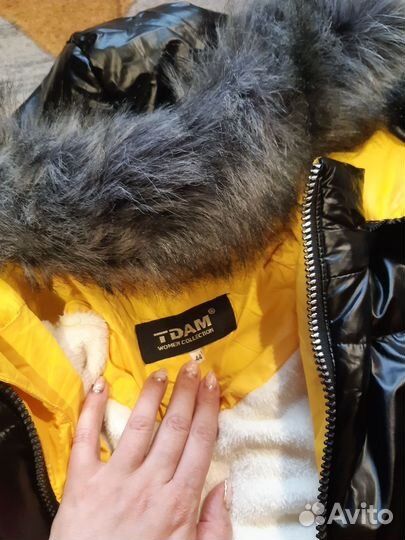 Пальто зимнее/пуховик 44