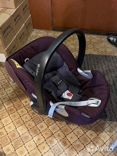 Автолюлька cybex aton q plus с базой isofix