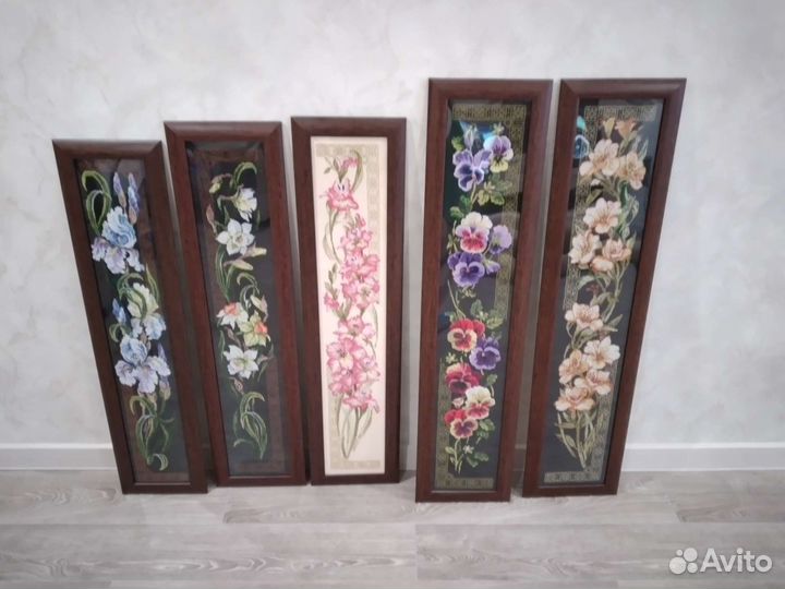 Картина вышитая крестиком ручная работа