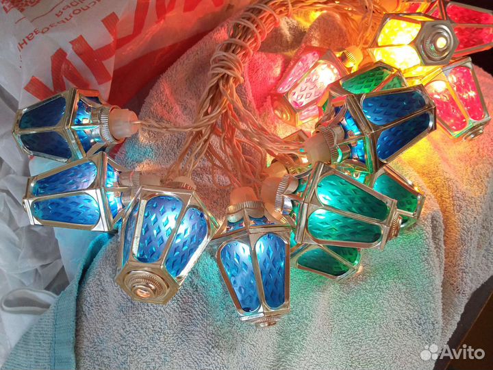 Гирлянда фонарики СССР радуга 1