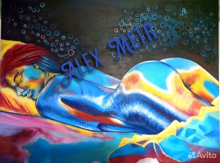 Картина маслом на холсте 80х60см