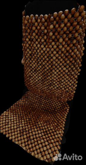 Массажная накидка для авто деревянная