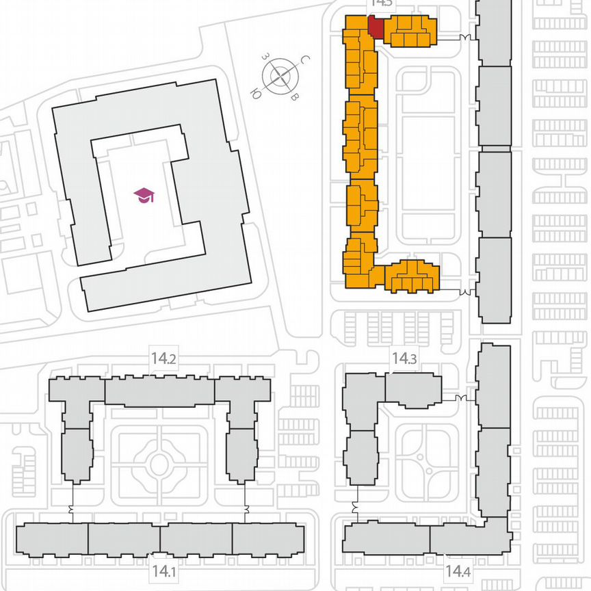 2-к. квартира, 65,1 м², 2/8 эт.