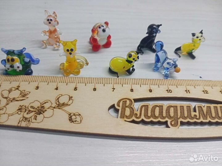 Фигурки животных из стекла