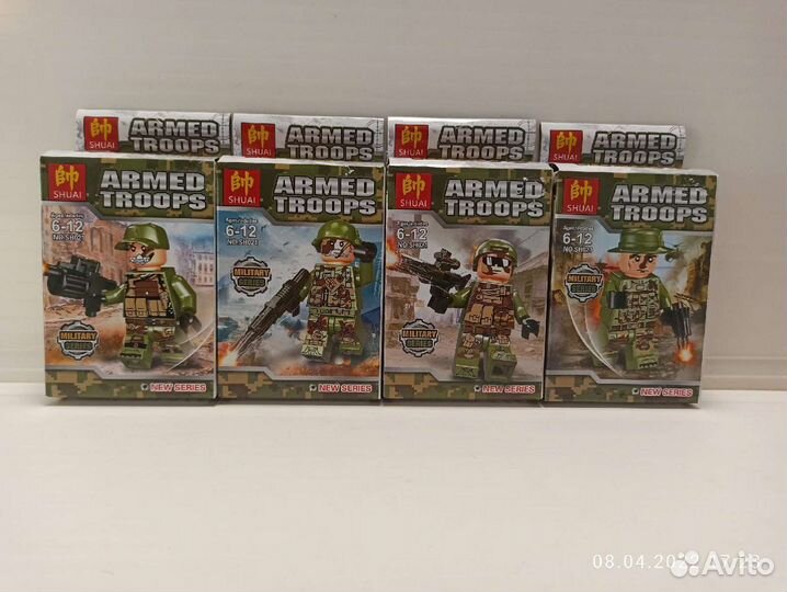 Lego человечки военные