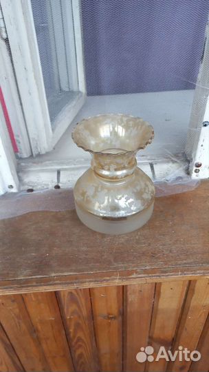 Плафон для люстры,Югославия бронза с ониксом