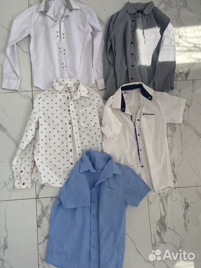 Школьные рубашки для мальчиков идевочек