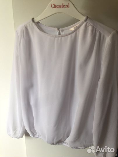 Блузка для школы,легкая,свободная 128 рост