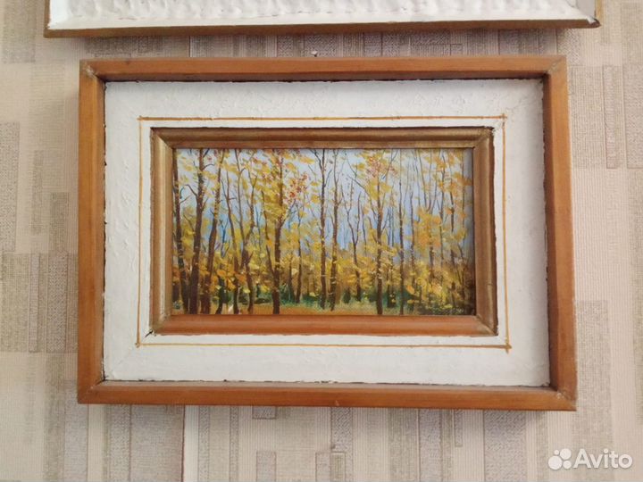 Картины маслом, на холсте и фанере, в рамах