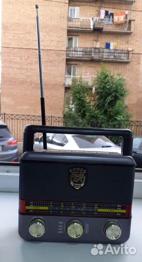 Радио Maier всеволновый FM AM SW Блютуз Акумулятор